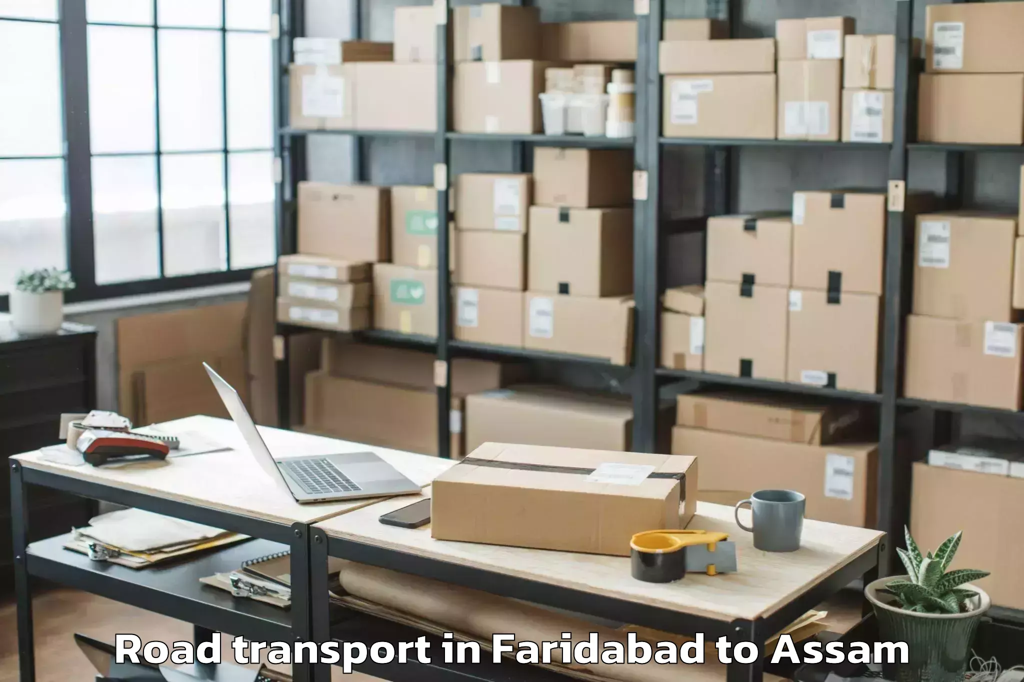 Quality Faridabad to Balipara Road Transport